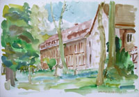 Click to see it big Am Wall Höxter 14, Architektur, Aquarell